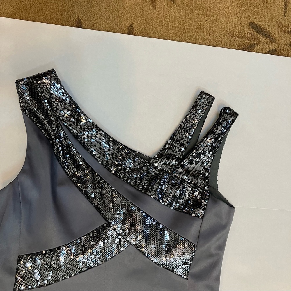 Signature by sangria gray dress size 8 - Picture 7 of 9